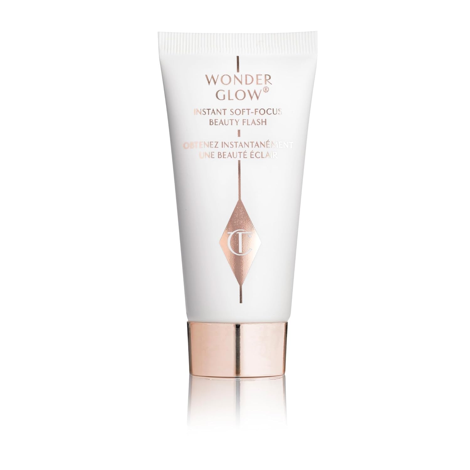 Charlotte Tilbury Wonderglow Face Primer - Soft-Focus, Illuminating Dewy Primer to Hydrate & Blur the Look of Imperfections, Fine Lines & Wrinkles - Infused with Hyaluronic Acid & Rosehip Oil