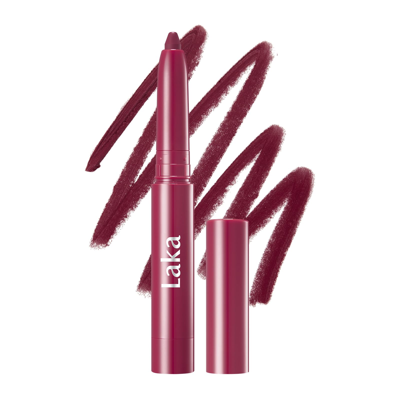Laka Lip Liner, Pink Lip Liner, Rich Cream Glide Texture, Semi-Matte Finish for Shaping Lips, Smooth Application, K-Beauty​, Korean Makeup, 0.02oz, #02 Suede Pink