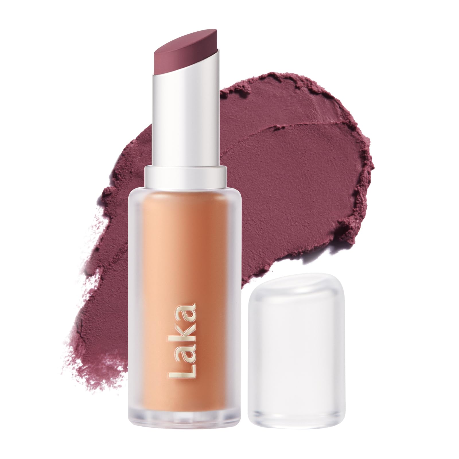 Laka Bulky Matte Lipstick, 4g/0.14oz., Long Wear, Non-Drying Lip Stain Stick with High Pigmentation, Voluminous Lips, K-Beauty (#401 Low Pink)