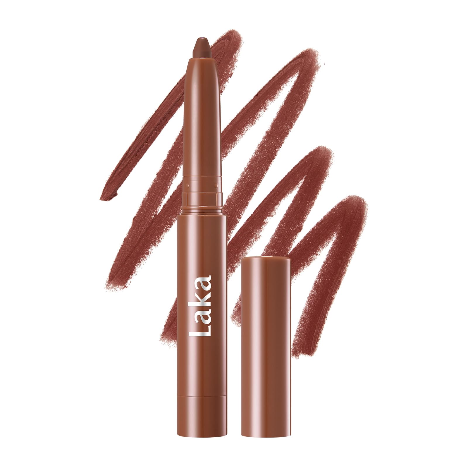 Laka Lip Liner, Pink Lip Liner, Rich Cream Glide Texture, Semi-Matte Finish for Shaping Lips, Smooth Application, K-Beauty​, Korean Makeup, 0.02oz, #02 Suede Pink