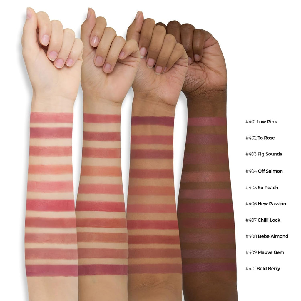Laka Bulky Matte Lipstick, 4g/0.14oz., Long Wear, Non-Drying Lip Stain Stick with High Pigmentation, Voluminous Lips, K-Beauty (#401 Low Pink)