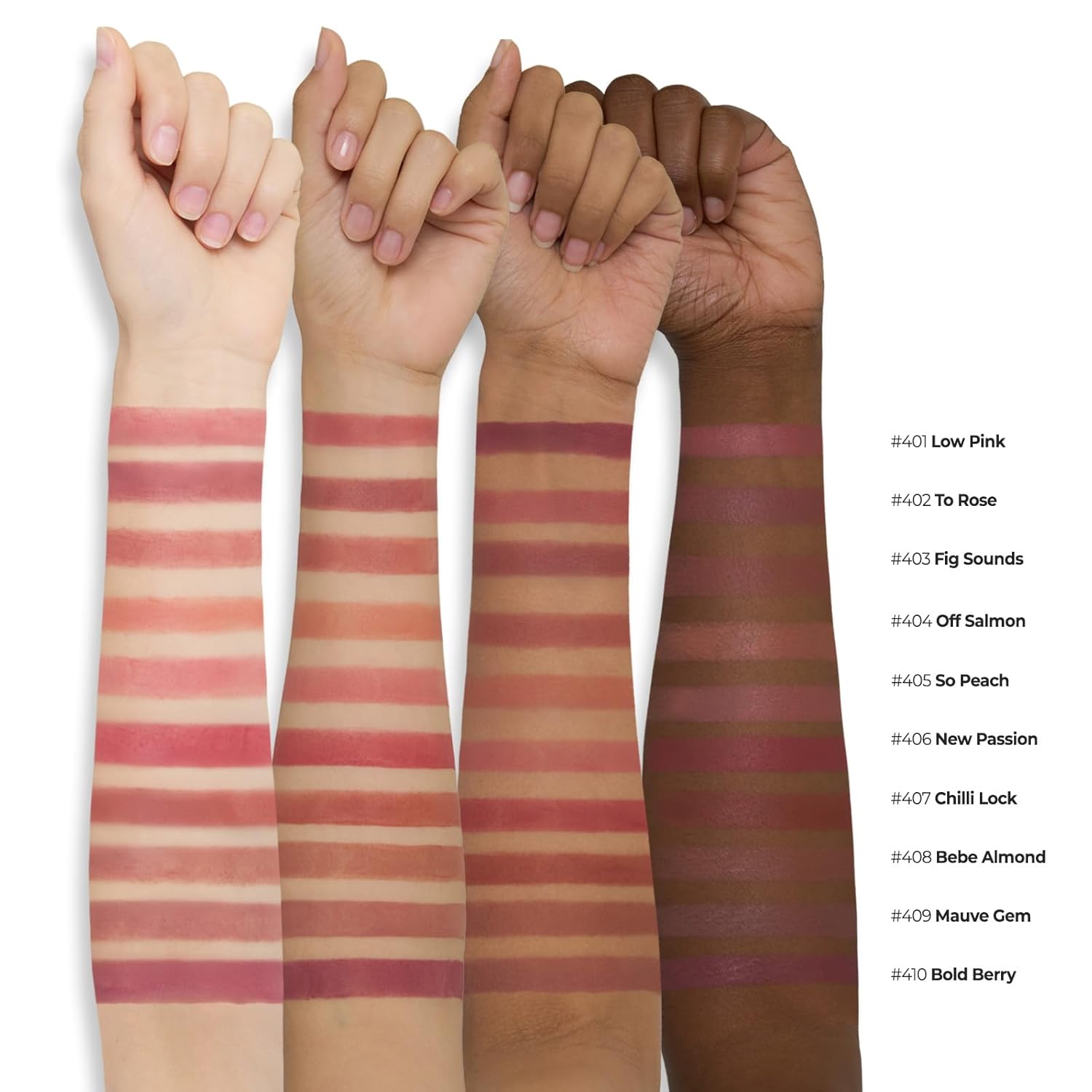 Laka Bulky Matte Lipstick, 4g/0.14oz., Long Wear, Non-Drying Lip Stain Stick with High Pigmentation, Voluminous Lips, K-Beauty (#401 Low Pink)