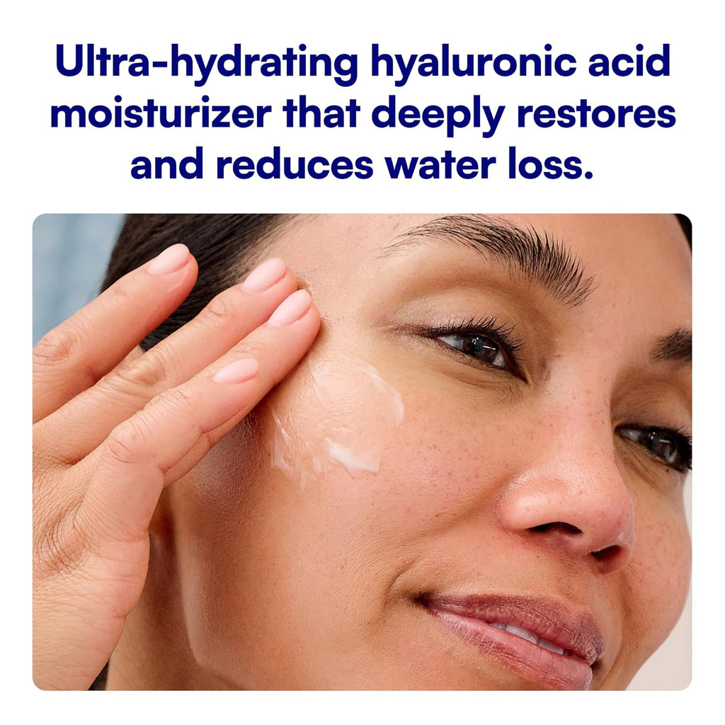 Bliss Drench & Quench Hyaluronic Acid Cream to Water Moisturizer | Lightweight Face Cream with 4 Types of Hyaluronic Acid for All Day Hydration and Plump Skin | Clean Vegan & Cruelty Free 1.7 fl oz