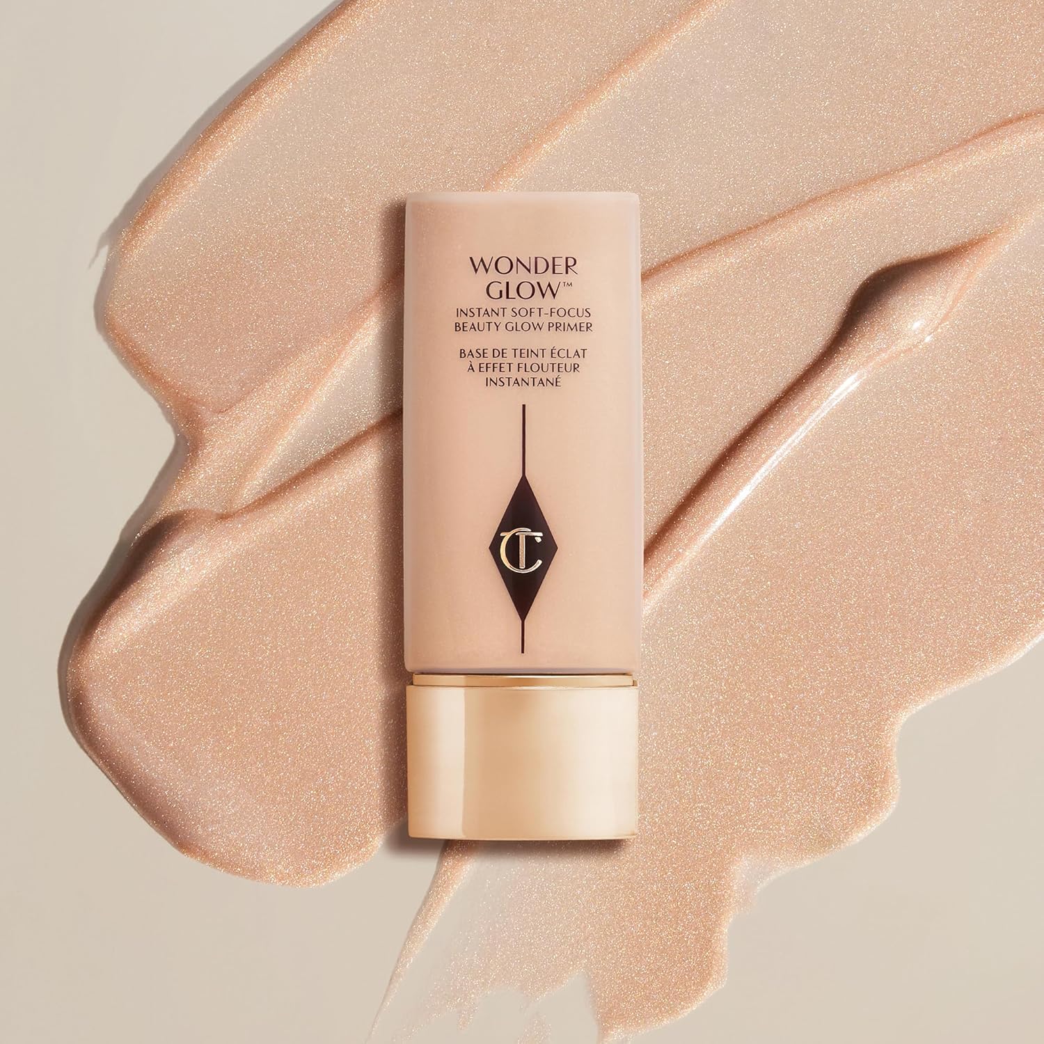 Charlotte Tilbury Wonderglow Face Primer - Soft-Focus, Illuminating Dewy Primer to Hydrate & Blur the Look of Imperfections, Fine Lines & Wrinkles - Infused with Hyaluronic Acid & Rosehip Oil